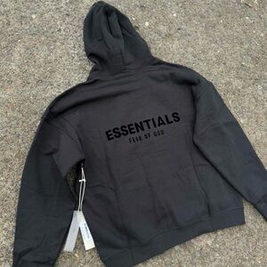 Essentials Fear of God Black Hoodie